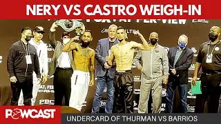 LUIS NERY vs CARLOS CASTRO  WEIGH-IN RESULTS & FACE-OFF