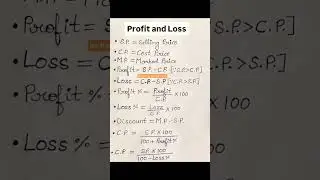 Profit and loss #ssc #reels #railway #shorts #practice #trendingreels #trending