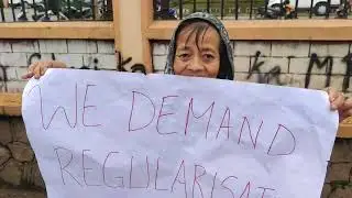 KSU & All NEHU Workers Union protest infront of NEHU on May 21