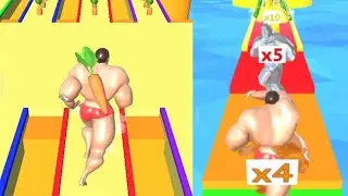 Muscle race 3d game short | funny video status #superstarashishkumar #shorts