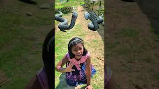 Sister saves baby Sister's from Snake 🐍😱 #funny #short #viralvideo #subscribe