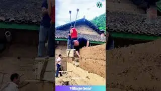 Real-Life MUD House Build! 💪 This is Some Hardcore DIY! #diyproject #construction #traditional #eco