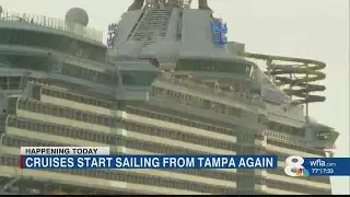Cruises set sail from Port Tampa Bay for the first time in 19 months