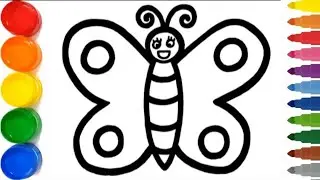 How to Draw Butterfly Easy | Как нарисовать Бабочку Шаг за Шагом