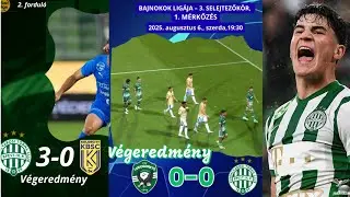 2025.08.08 XV. ad&aacute;s Fradi&ndash;Barcika 3&ndash;0, BL-selejtező iksz Razgradban, Lisztes k&ouml;lcs&ouml;nben visszat&eacute;r