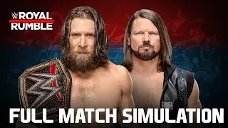 AJ Styles vs. Daniel Bryan WWE Championship  | WWE Royal Rumble 2019 Full Match Simulation