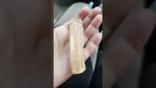 Peach Selenite 🍑 💎              #crystals