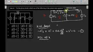 GATE EC 2020 CONTROL SYSTEM  NETWORK ANALYSIS PYQ 30
