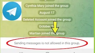 Telegram Fix Sending messages is not allowed in this group Problem Solve