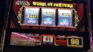 Max Bet $5 Wild Red 7's Wheel of Fortune 80 free Spins! Nice Win