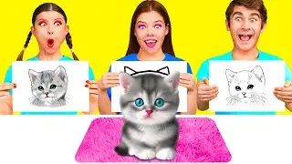 Кто Лучше Нарисует Предмет, Получит Его | Съедобная Битва от AZaZa Challenge