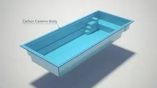 Ceramic pool  XL Lounger 95 produced by Compass Europe