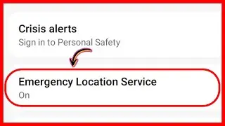 Safety And Emergency Settings !! How To Turn On & Off !! Emergency Location Service Kya Hai