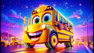 Happy Bright Bus Kids Rhyme | Fun 3D Animation Song for Children