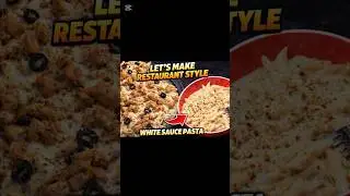 Make Restaurant-Style White Sauce Pasta at Home 🤍pasta #whitesaucepasta #pastalovers #creamypasta