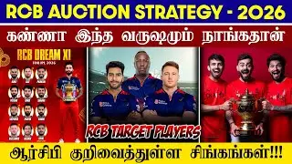 🔴LIVE : RCB Auction Strategy 2026💥| RCB Target Players Update😱| CRICTIME |