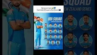 Team India&rsquo;s ODI squad vs New Zealand 🇳🇿 #indvsnz