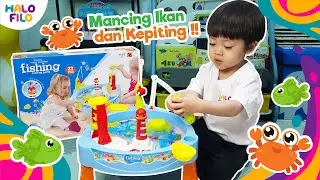 Filo Mancing Ikan dan Kepiting ! | Unboxing Mainan Pancingan Anak Murah