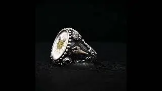 Mens Lucifer Ring Satanic Baphoment Custom Jewelry