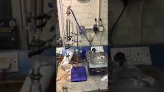 DIY rotovap in use
