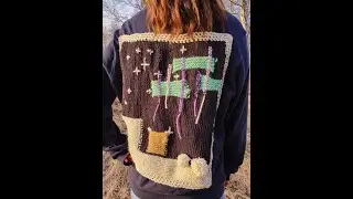 ❤️Cute abstract landscape knit❤️(Rovaniemi Winter Knit Project)