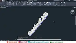 How to Create 3D Text in AutoCAD Quick Expert Trick - QasimCAD