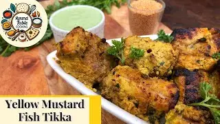 Yellow Mustard Fish Tikka | Tikka Series | सरसों फिश टिक्का | Indian Recipe | Round Table Cooking