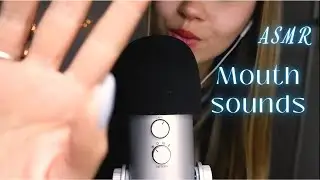 ASMR | Mouth Sounds  with cam brushing and hands movements ✨💤