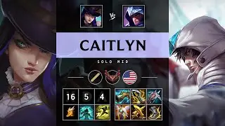 Caitlyn Mid vs Talon - NA Grandmaster Patch 25.06