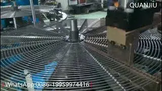 Professional Double Station Flat Fan Guard Grill Making Machine Factory