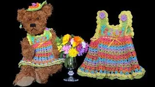 Des Teddys neues Outfit H&Auml;KELN CROCHET Dress