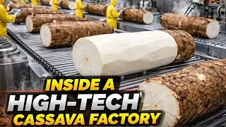 Inside a High-Tech  Factory: United States GIANT Cassava Flour Process You've Never Seen Before