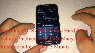 Samsung Galaxy S Duos GT-S7562 Hard Reset Recovery Mode Custom Recovery Pattern Lock Unlock Pin Lock