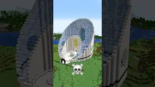 Minecraft Bank Build Battle - Noob vs Pro vs Hacker vs God #shorts #minecraft