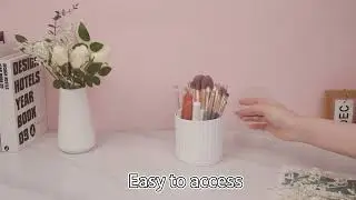 💋 JessLab 360&deg; Rotating Makeup Brush Holder &ndash; Stay Organized with a Spin
