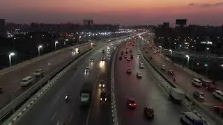 كوبري المنيب بالطريق الدائري حول القاهرة الكبرى