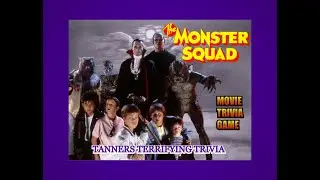 THE MONSTER SQUAD 1987 Tanners Terrifying Trivia Movie Game