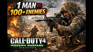 One Man Killed 100 Plus Enemy Call Of Duty Remastered Heat Mission Realistic Ghraphics #callofduty