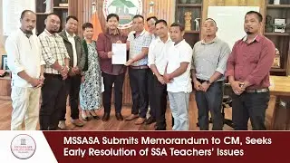 MSSASA Submits Memorandum to CM, Seeks Early Resolution of SSA Teachers&rsquo; Issues