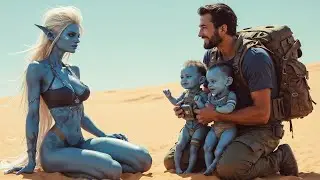 He Rescued an Alien Mother&hellip; Now Her Twins Call Him Their Master.
