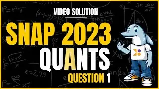 SNAP 2024 | SNAP 2023 Quant | Question 1: Video Solution | #doubtpucho&nbsp;#mba #snap2024