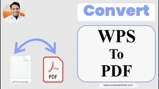 WPS To PDF | Convert WPS File To PDF File Online Free Tool