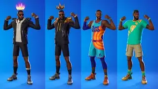 LeBron james skin showcase in Fortnite