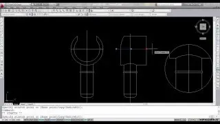 How to create a 2D model of a part using AutoCAD 2011 part 5
