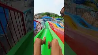 waterslide parkour Free running pov #playground #shortslife