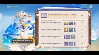 Genshin Impact Midsummer Island Adventure Event - Complete All 32 Echoing Conches Collection