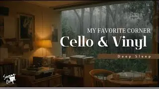 11-Hour Cello in a Rainy Forest | Dark Room, Cozy Night Music for Deep Sleep