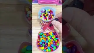 Satisfying Slime ASMR &ndash; Colorful Beads, Red Slime & Candy Mix | ASMR Videos