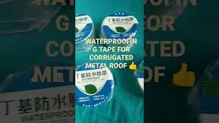 WATERPROOFING REMEDY FOR CORRUGATED METAL ROOF #waterproofingtape#butyl #ytfeeds