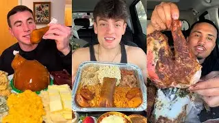 TIKTOK Мукбанг, подборка | Еда на День Благодарения 🦃🍂!